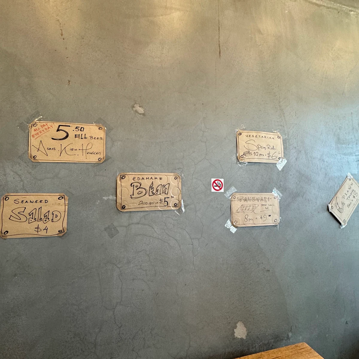 Menu, Don Don Footscray