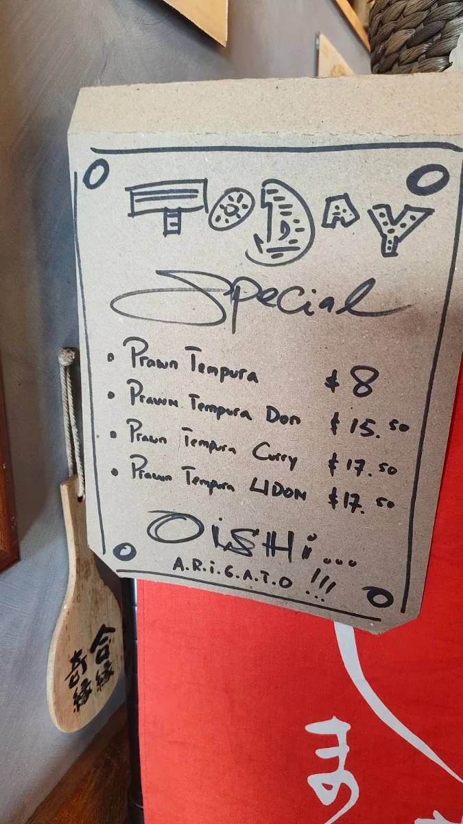 Menu, Don Don Footscray