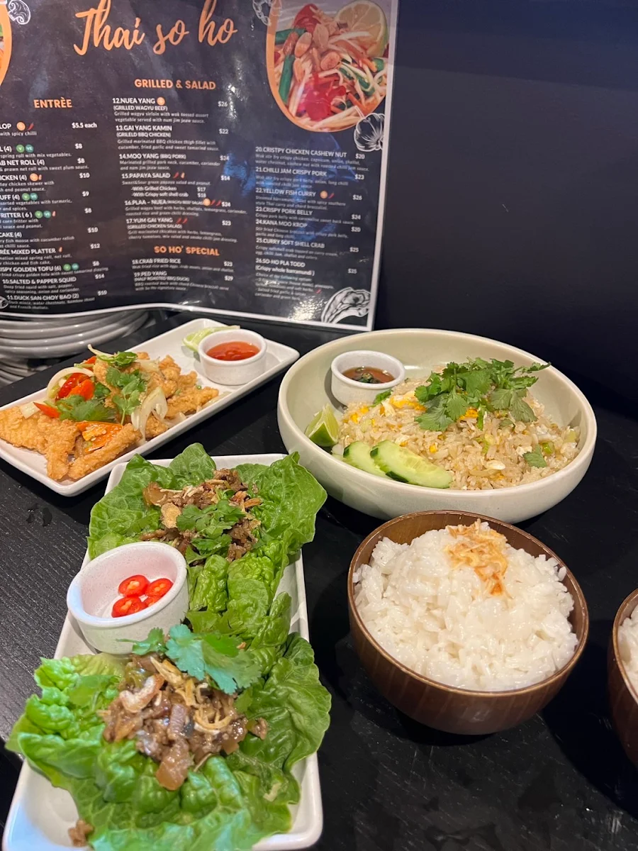 Menu, Thai So-Ho Keperra