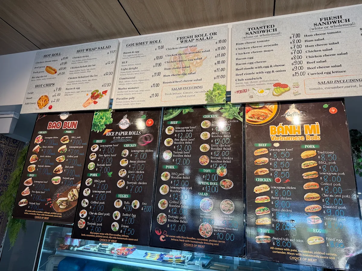 Menu, VIN & VAN CAFE
