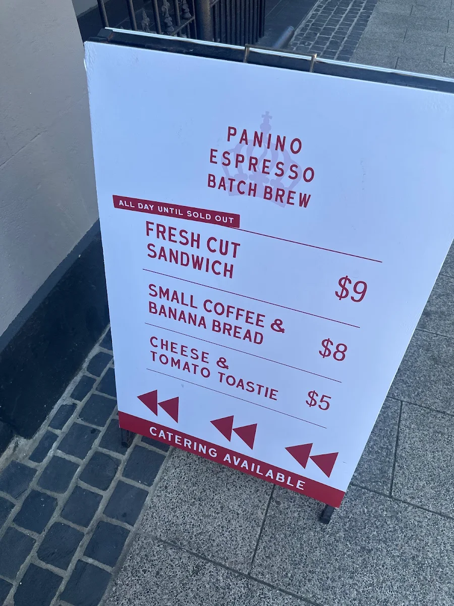 Menu, King Carlos Coffee Roasters