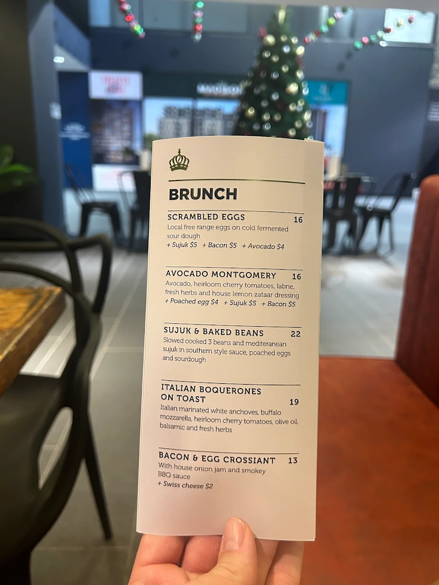 Menu, King Carlos Coffee Roasters