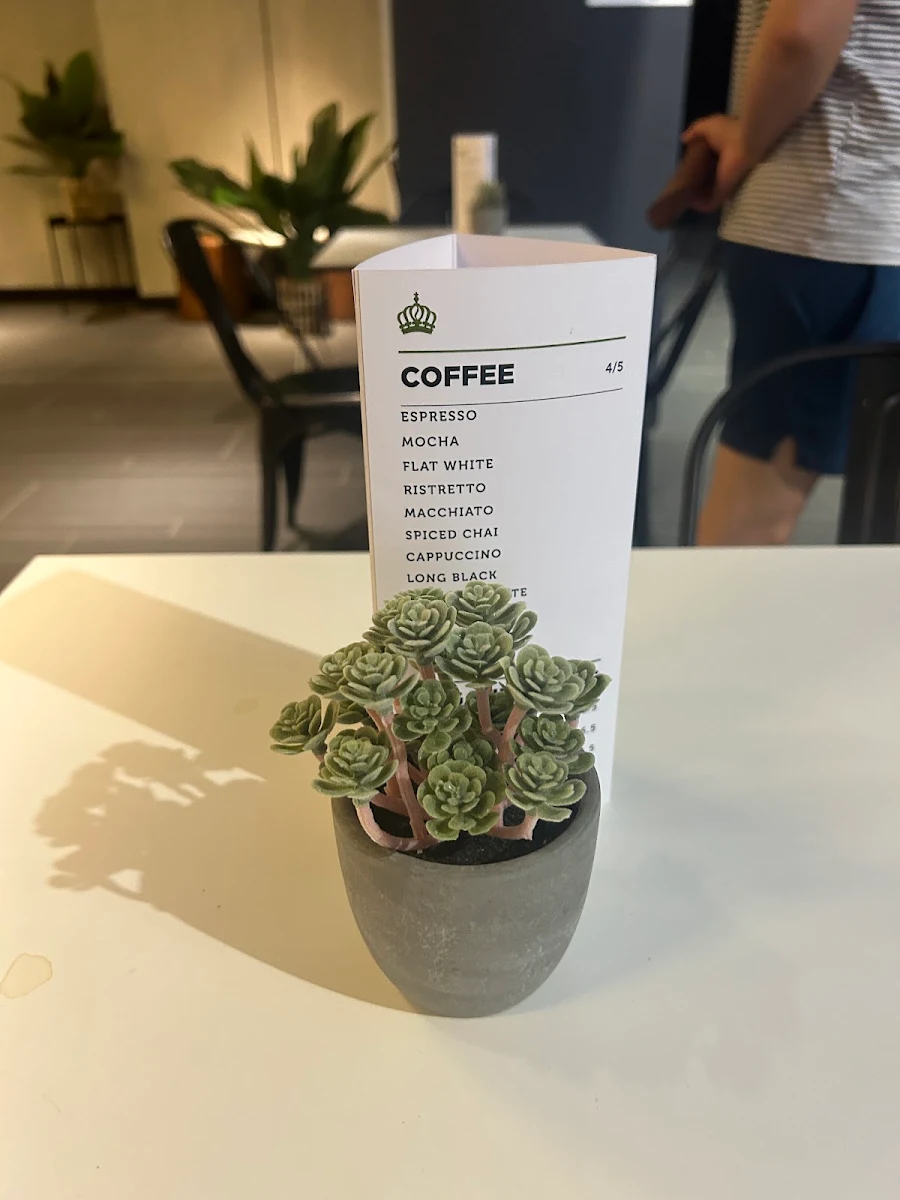 Menu, King Carlos Coffee Roasters