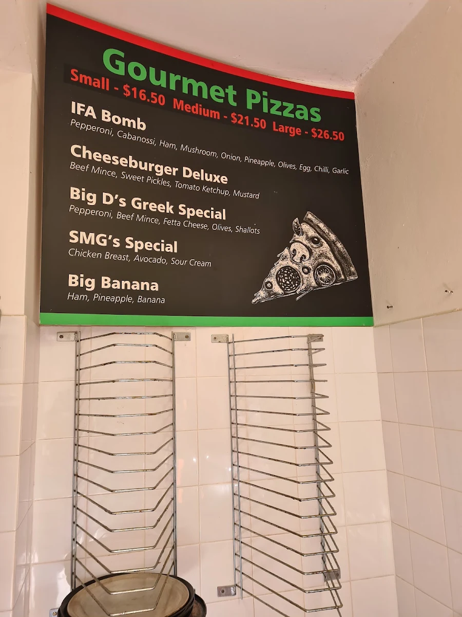 Menu, Italian Food Affair