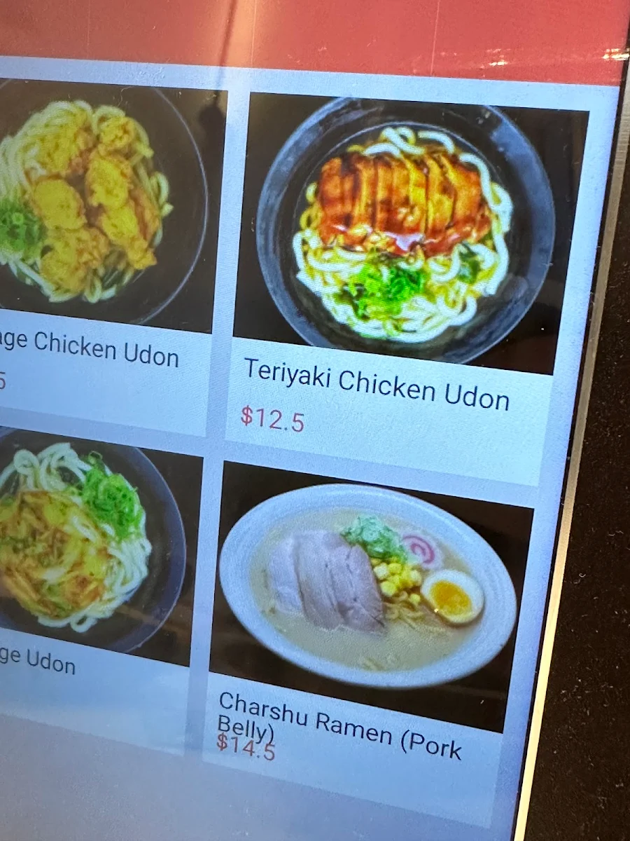 Menu, Miyabi Sushi