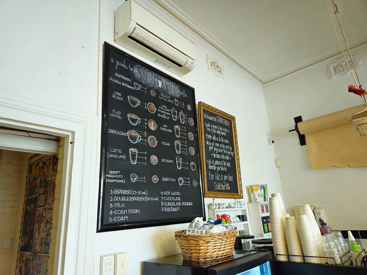 Menu, Steam Haus