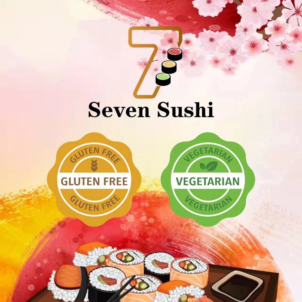 Menu, Seven Sushi