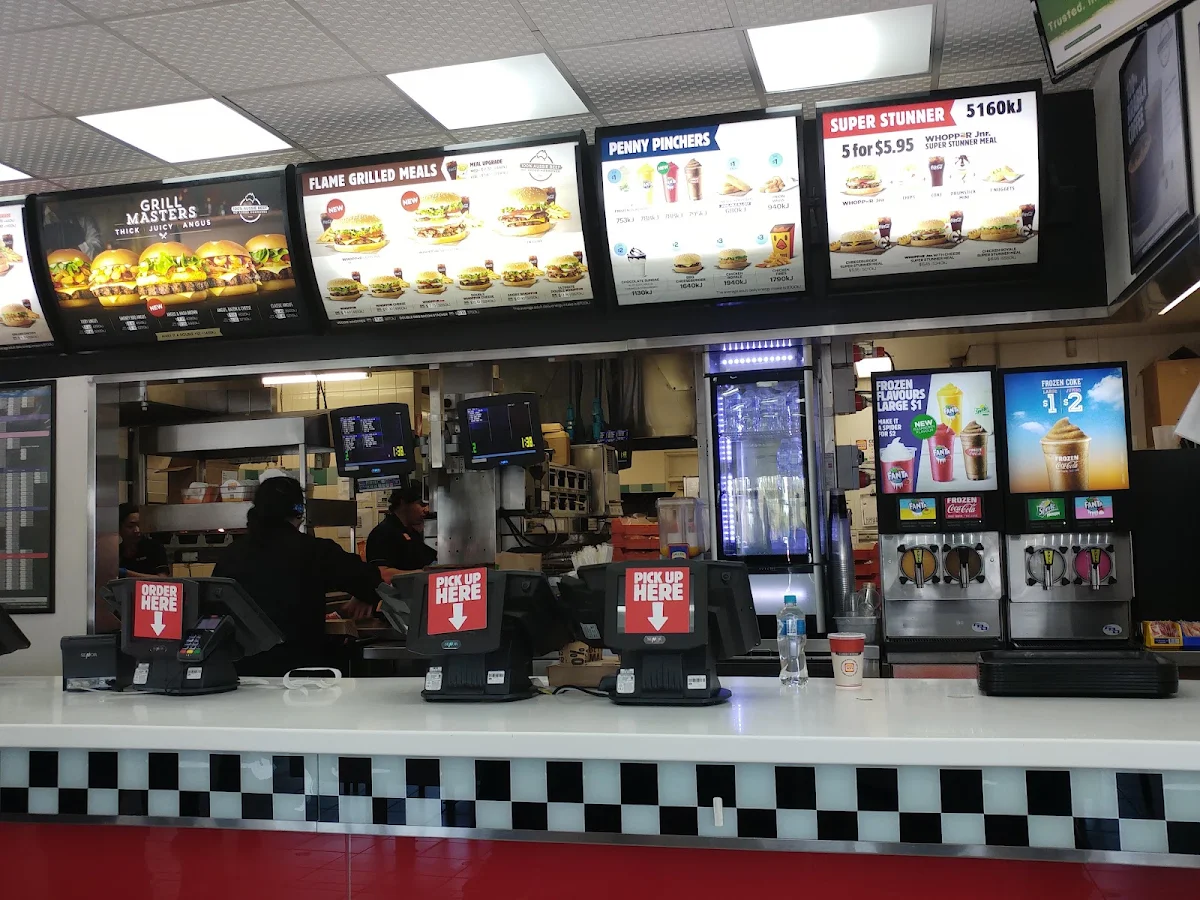 Menu, Hungry Jack's Burgers Marulan North