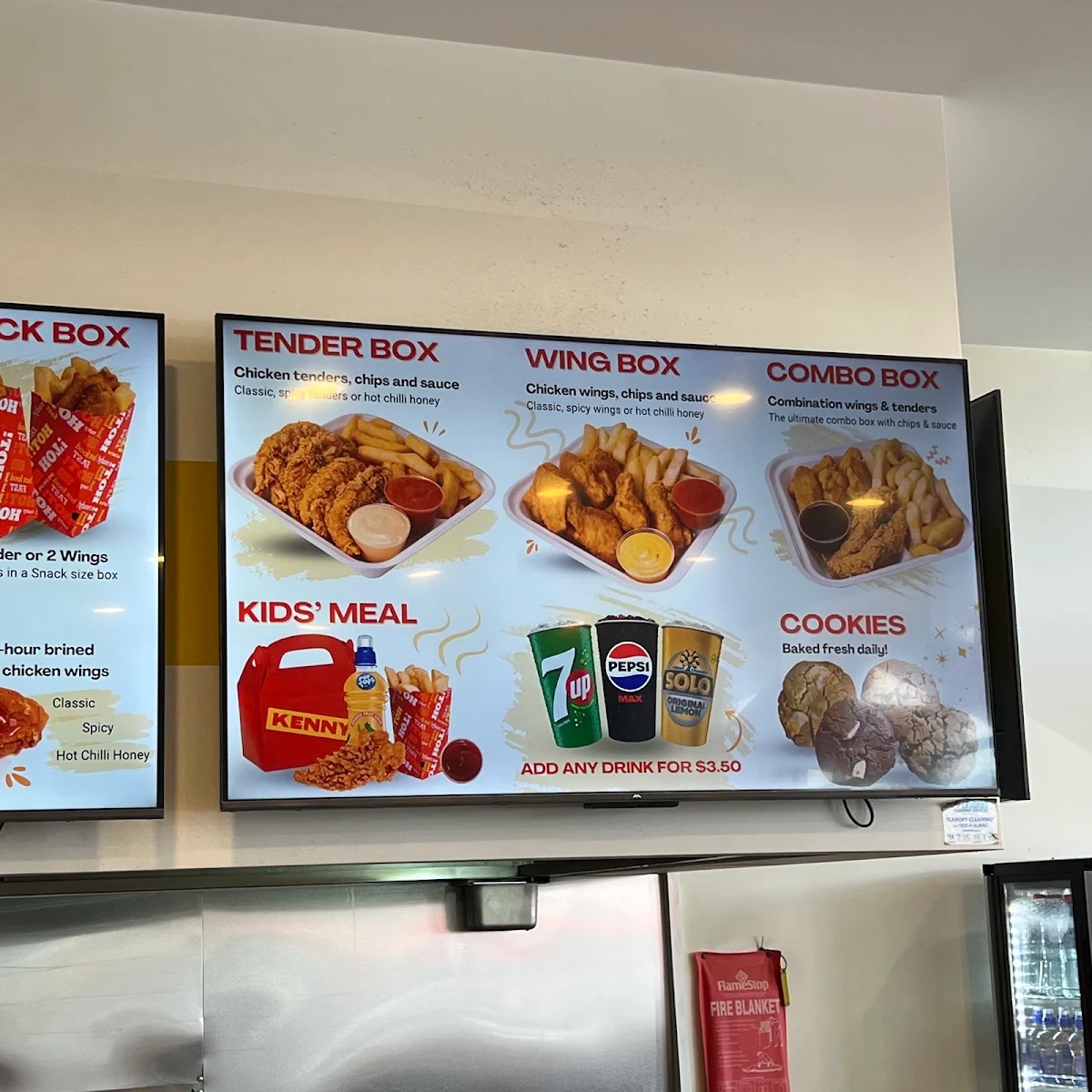 Menu, Kenny's at Churchill