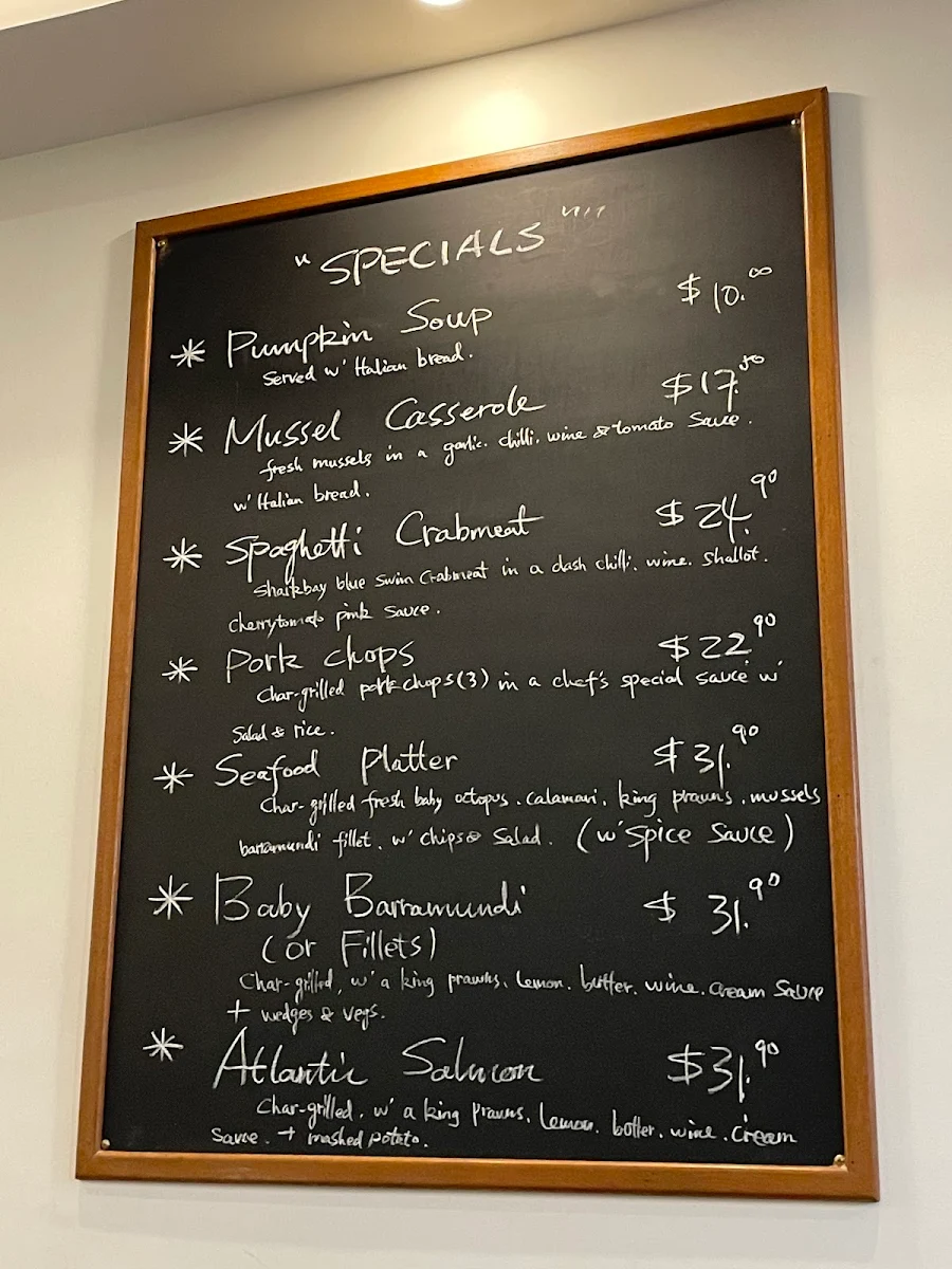 Menu, Cafe Jolly Leichhardt