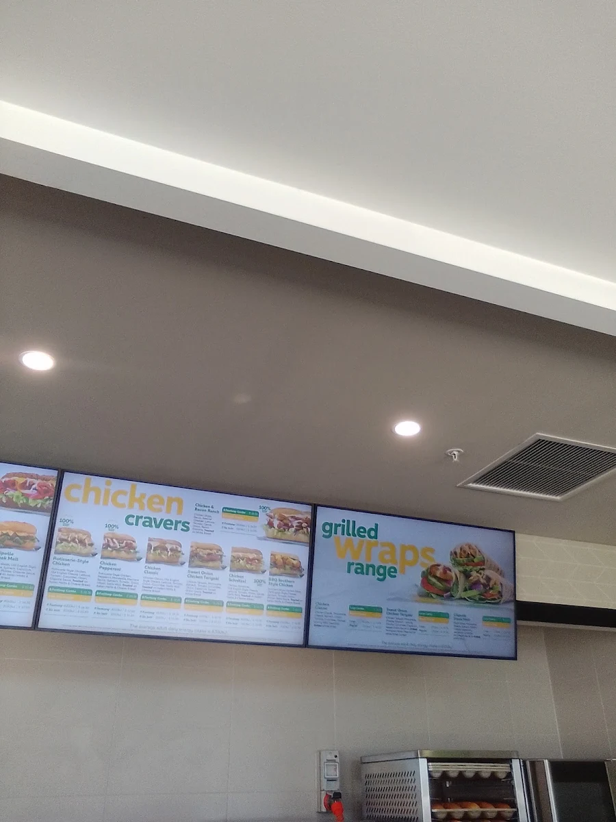 Menu, Subway