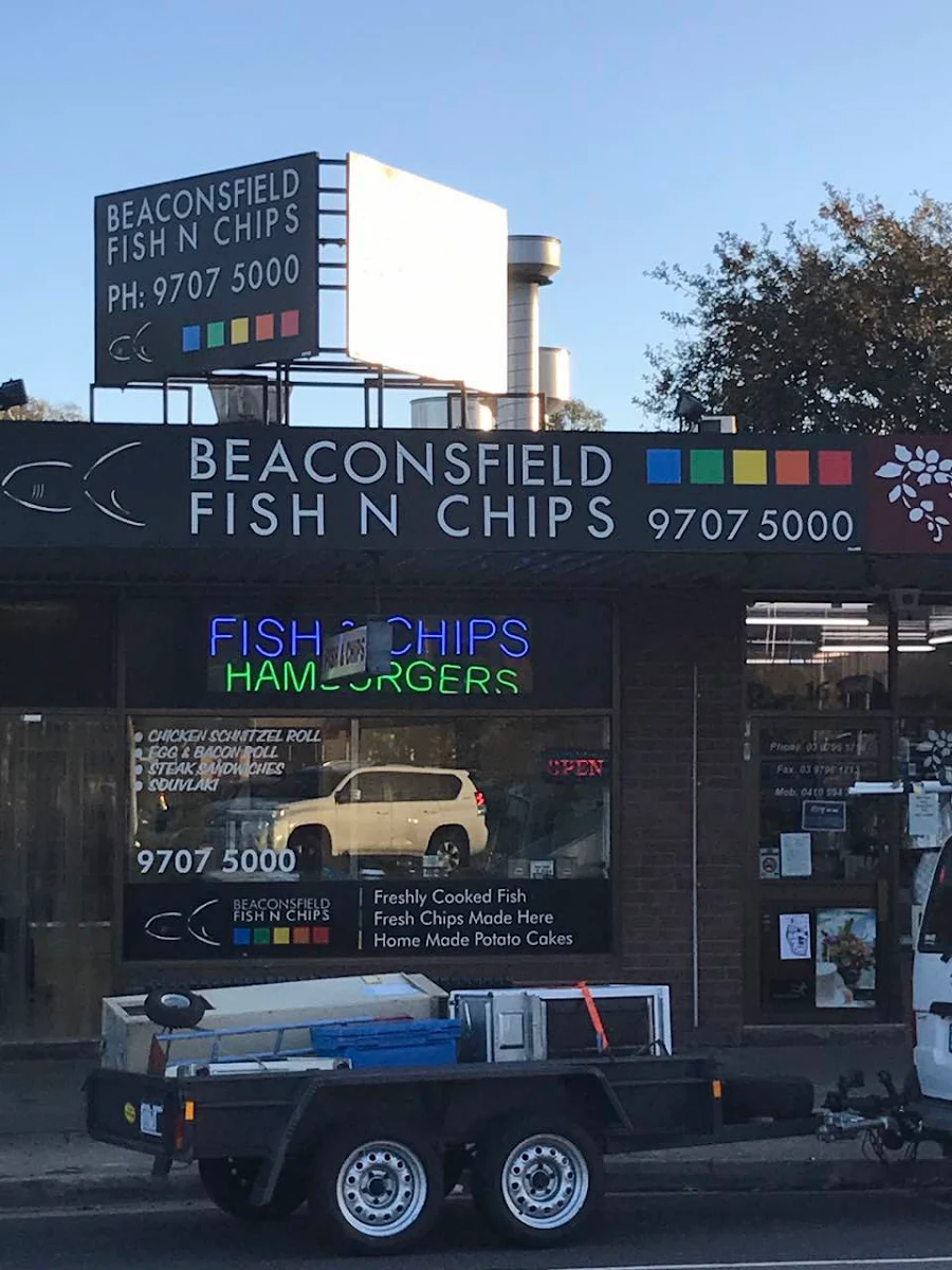 Menu, Beaconsfield Fish n Chips