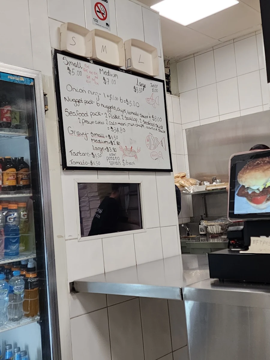 Menu, Beaconsfield Fish n Chips