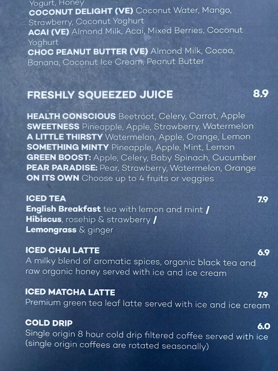 Menu, The Jolly Miller (Gisborne)