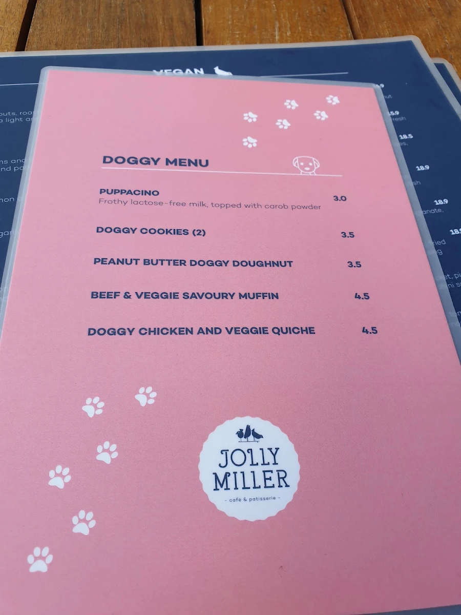 Menu, The Jolly Miller (Gisborne)