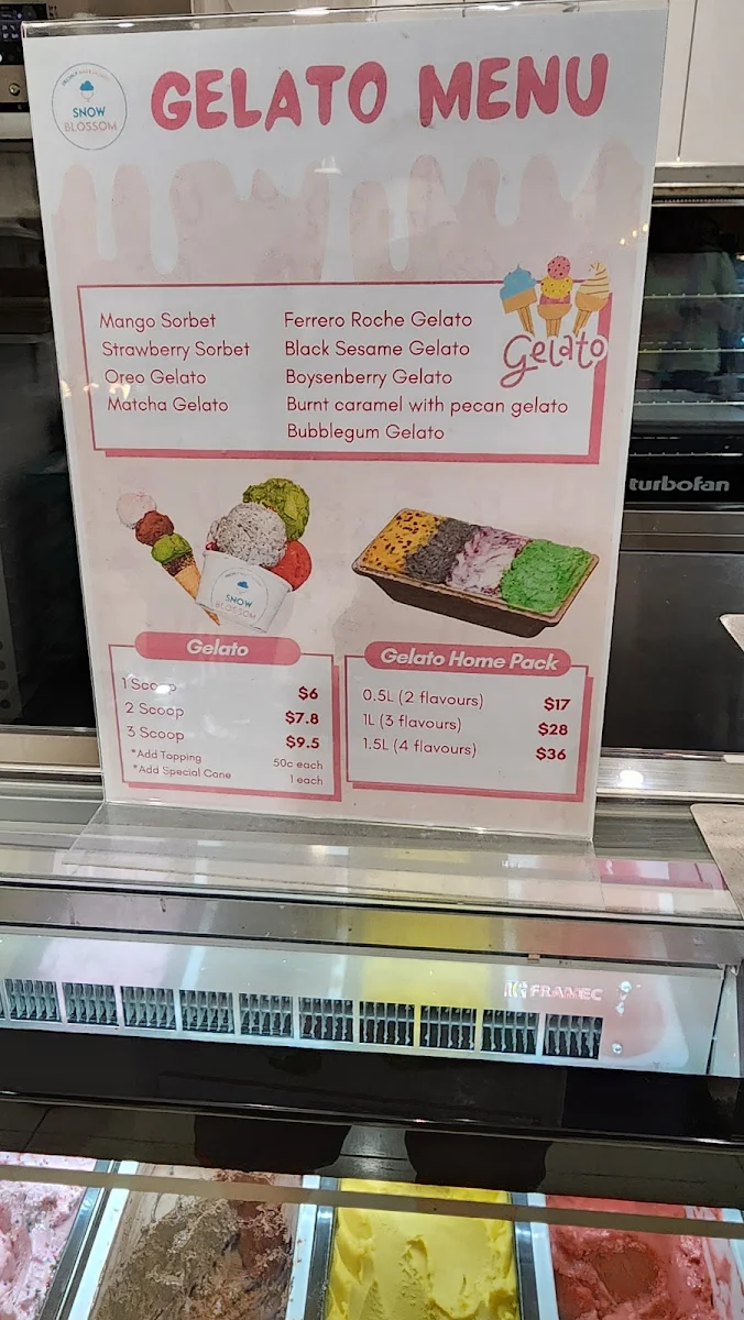 Menu, Dessert Story SM