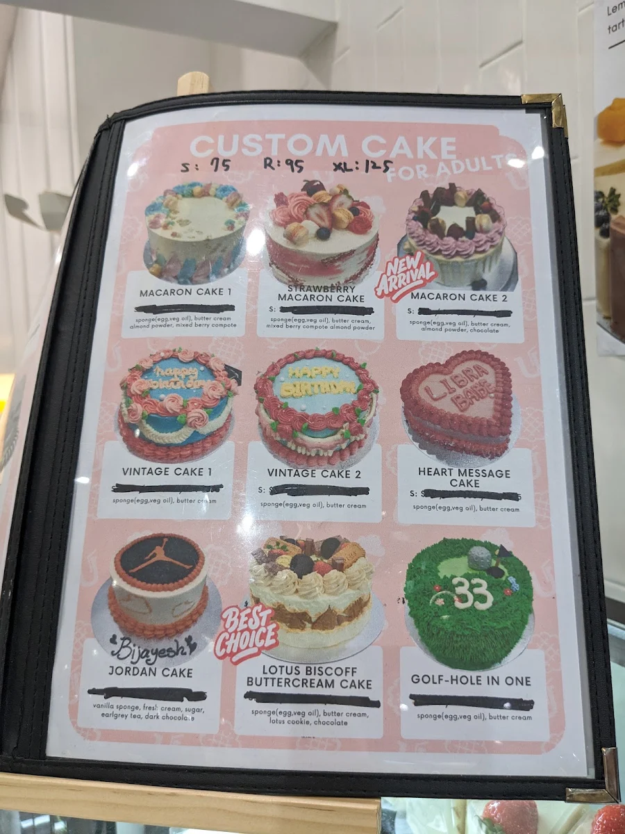 Menu, Dessert Story SM