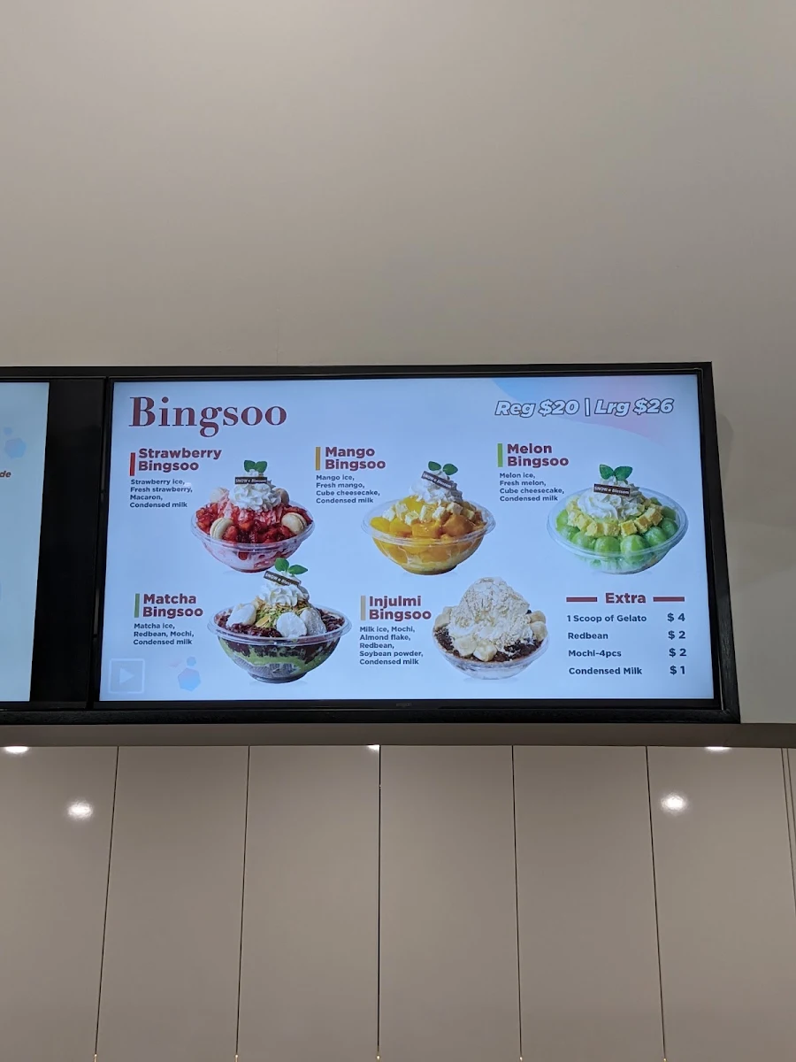 Menu, Dessert Story SM