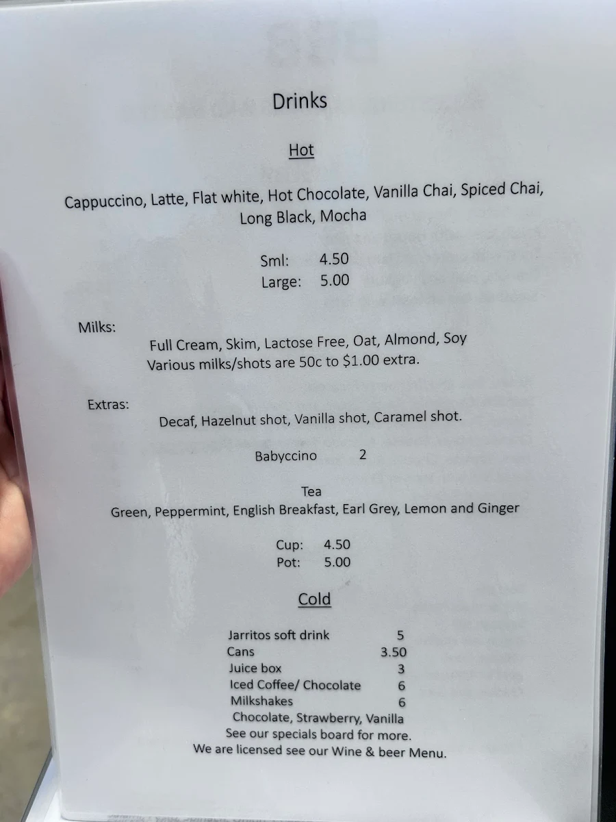 Menu, Bluestone Cafe Skipton