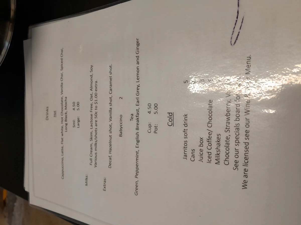 Menu, Bluestone Cafe Skipton