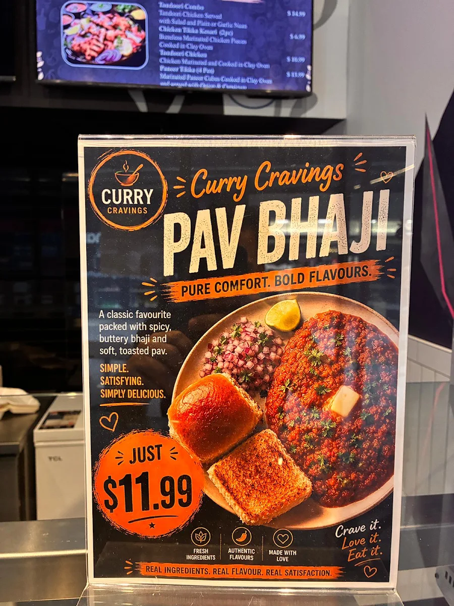 Menu, Curry Cravings