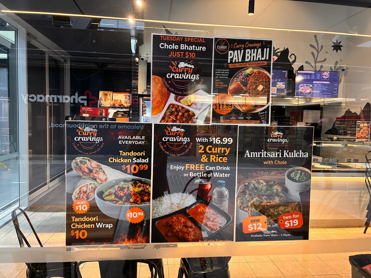 Menu, Curry Cravings
