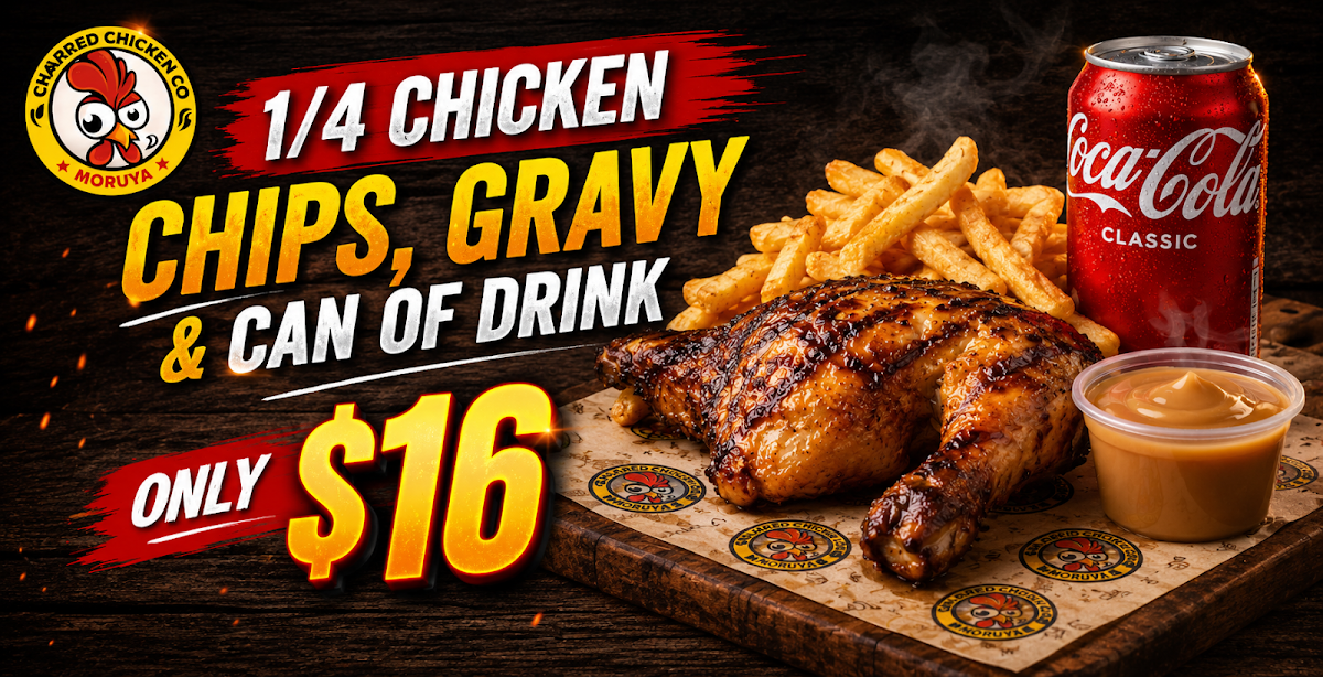 Menu, Charred Chicken Co