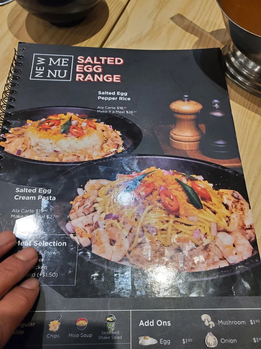 Menu, Pepper Lunch Express City Cross Adelaide