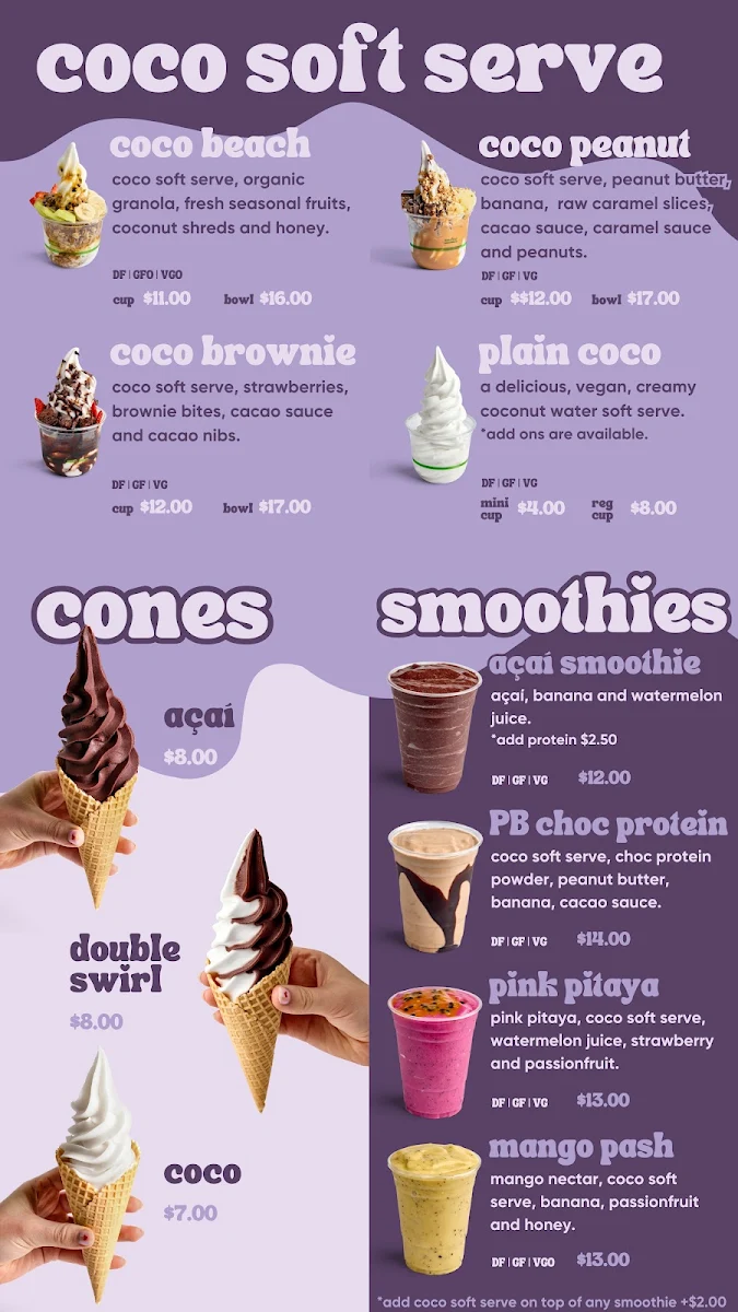 Menu, Blessed Bowls