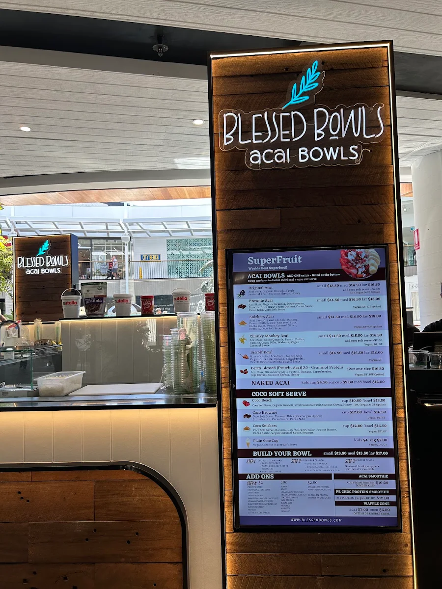 Menu, Blessed Bowls