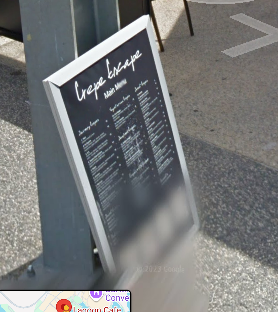 Menu, Origin Cafe & Kebabs