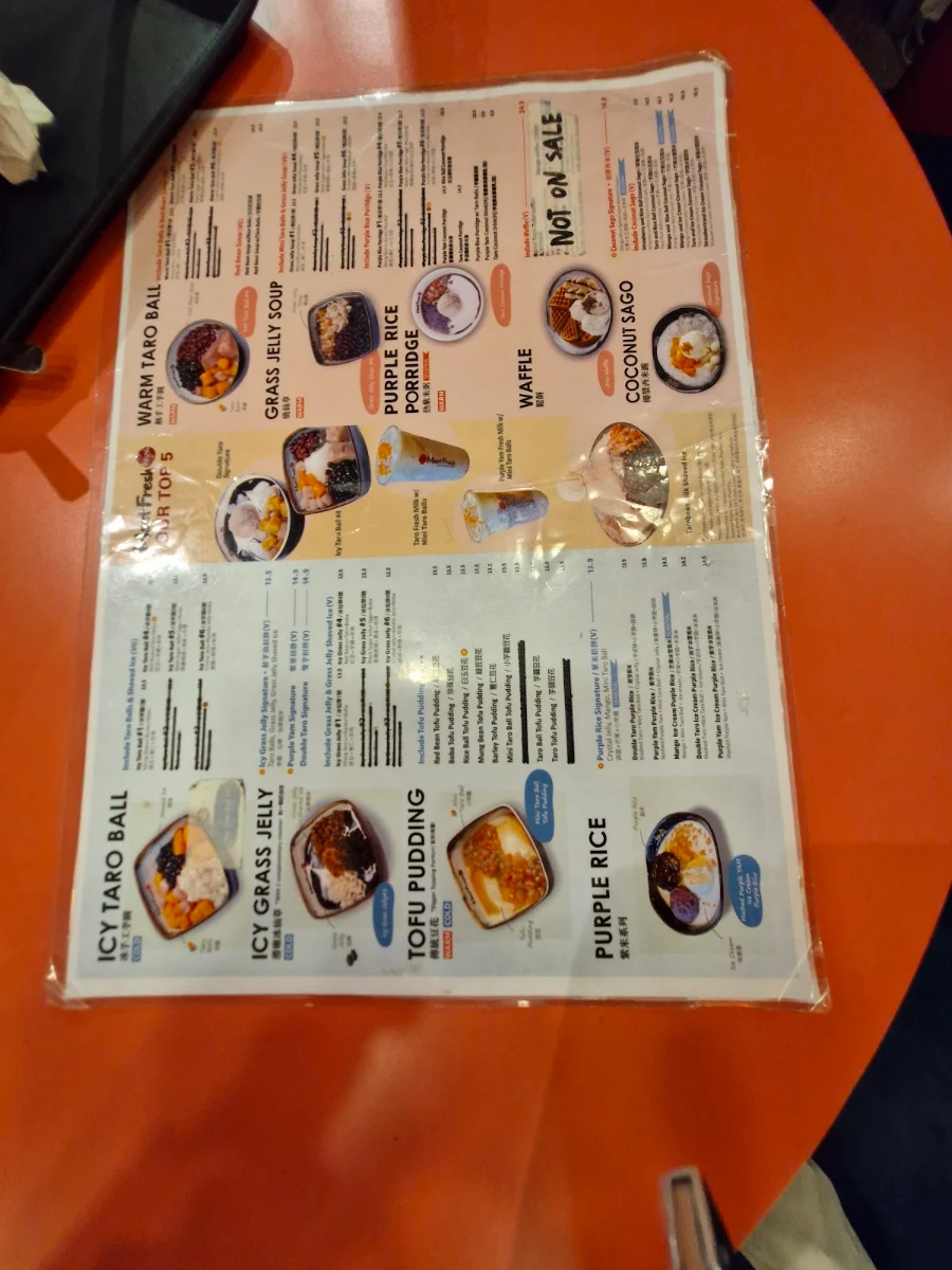 Menu, Meet Fresh