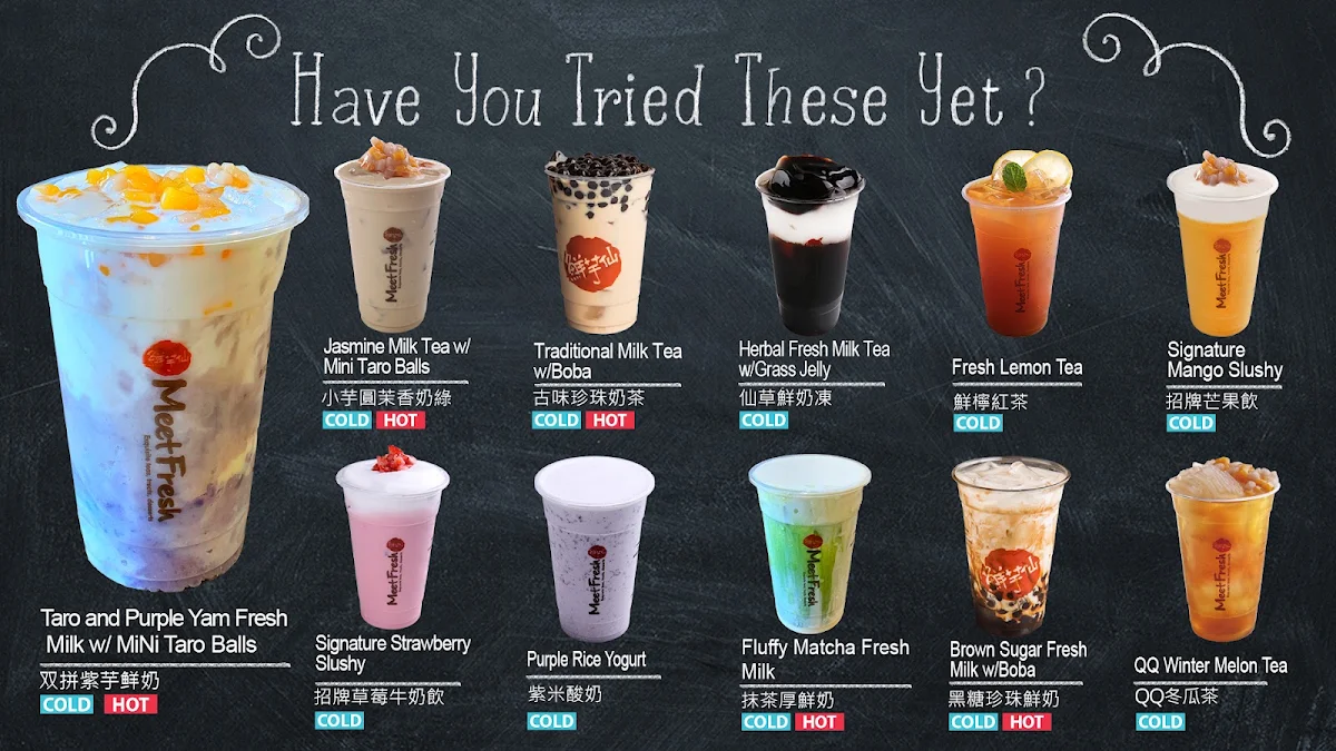 Menu, Meet Fresh