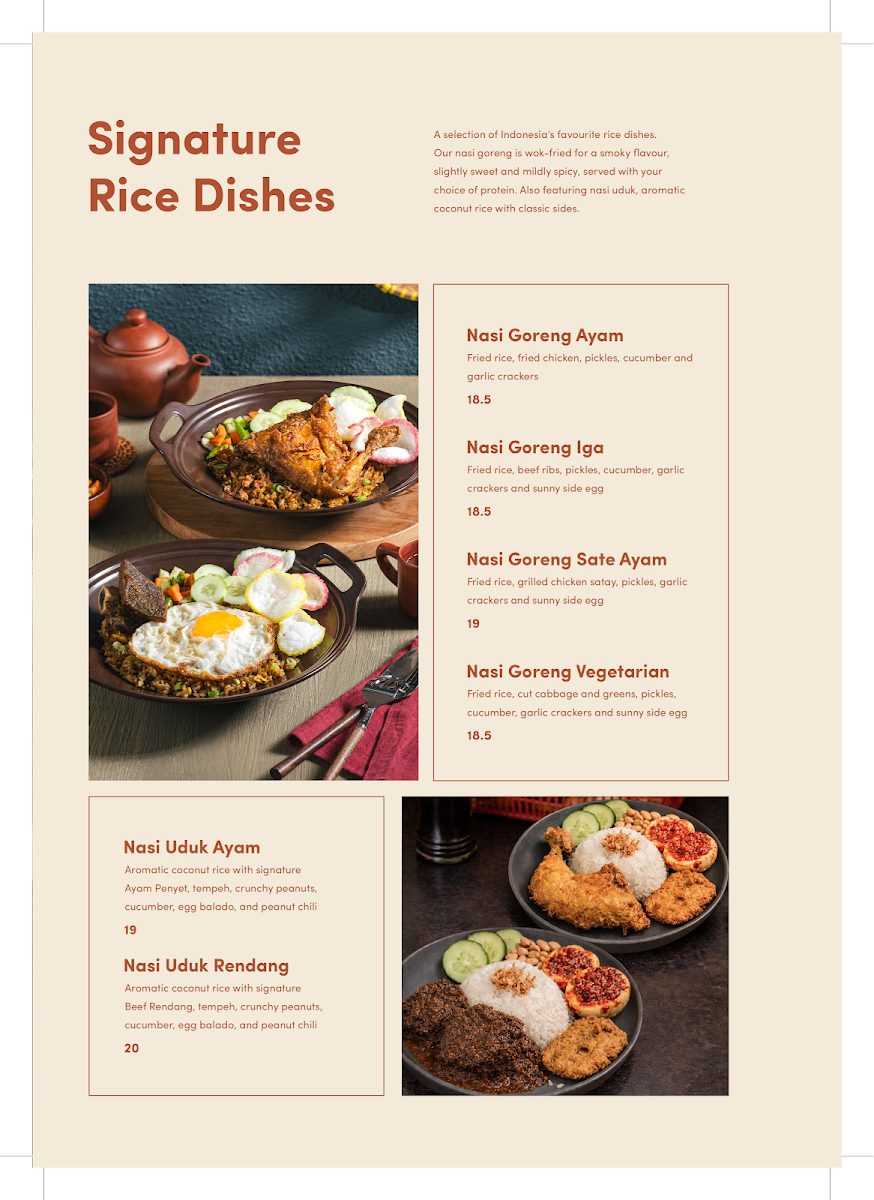Menu, Ayam Penyet RIA CBD