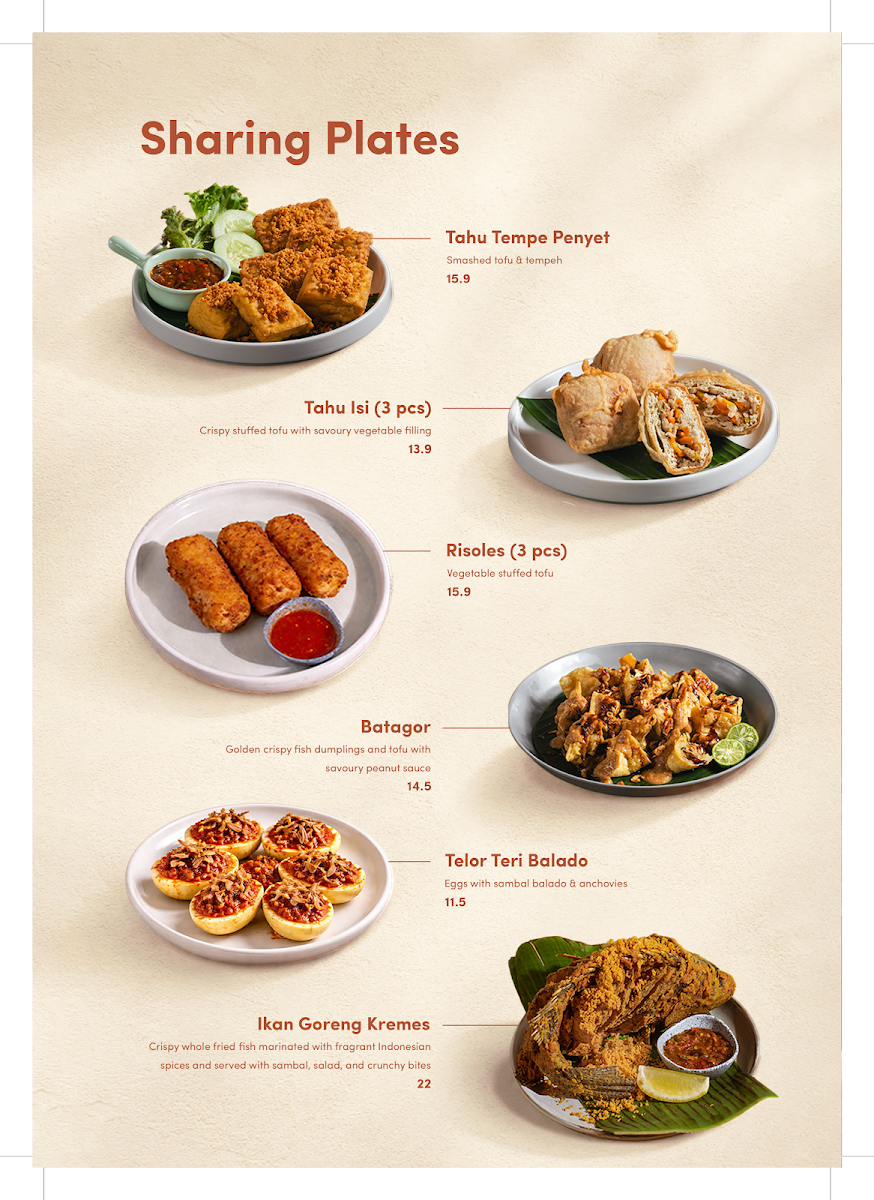 Menu, Ayam Penyet RIA CBD