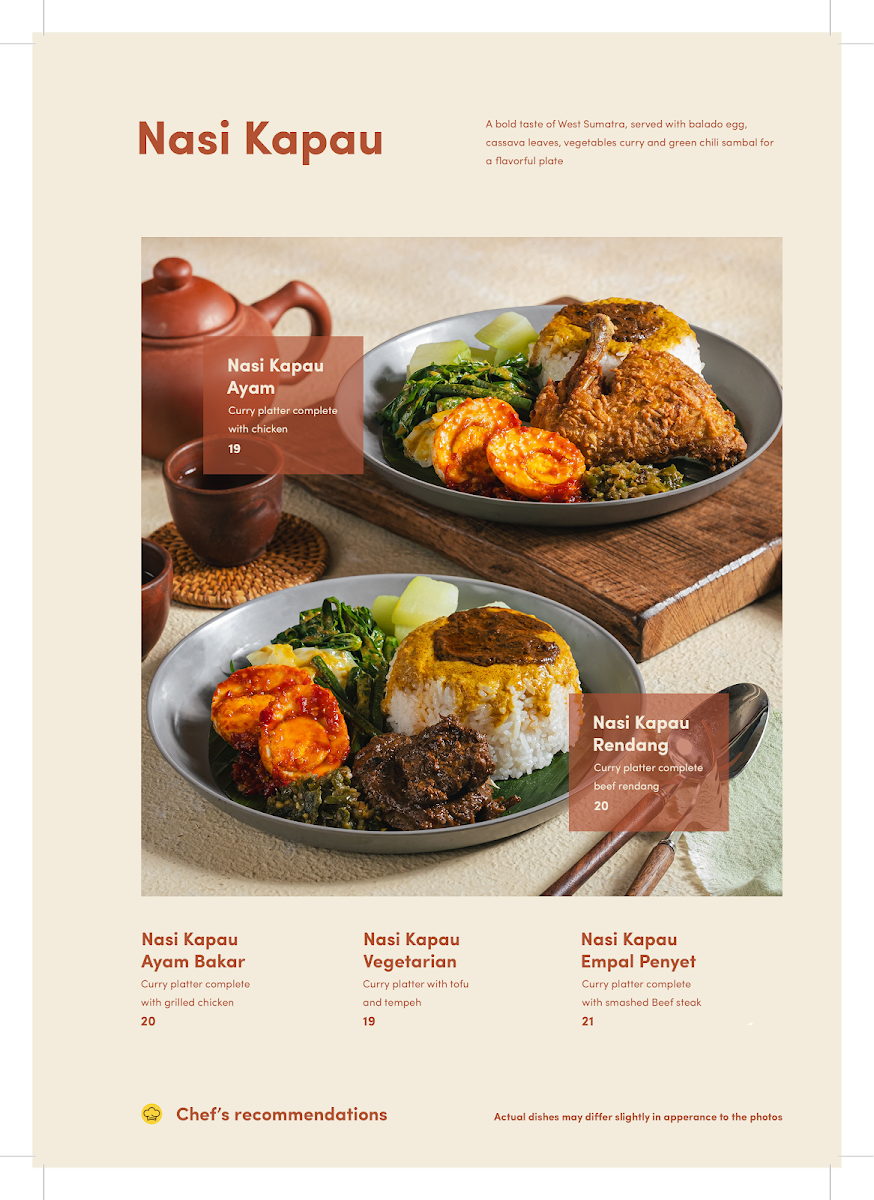 Menu, Ayam Penyet RIA CBD