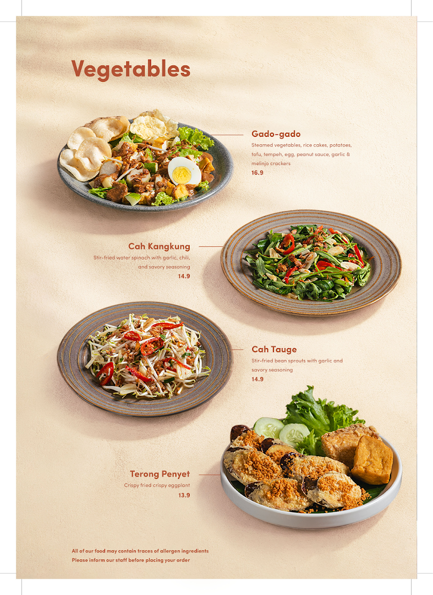 Menu, Ayam Penyet RIA CBD
