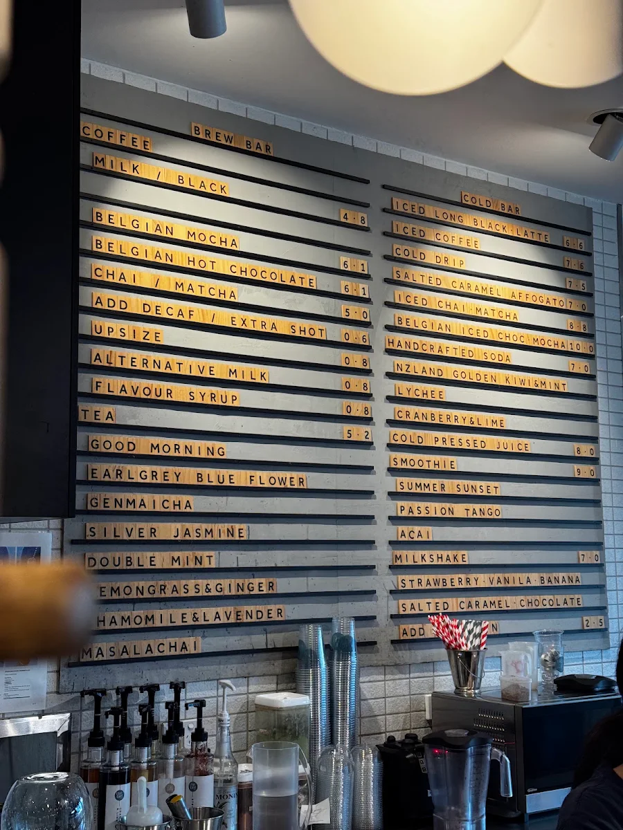 Menu, Leaf Cafe & Co Westmead