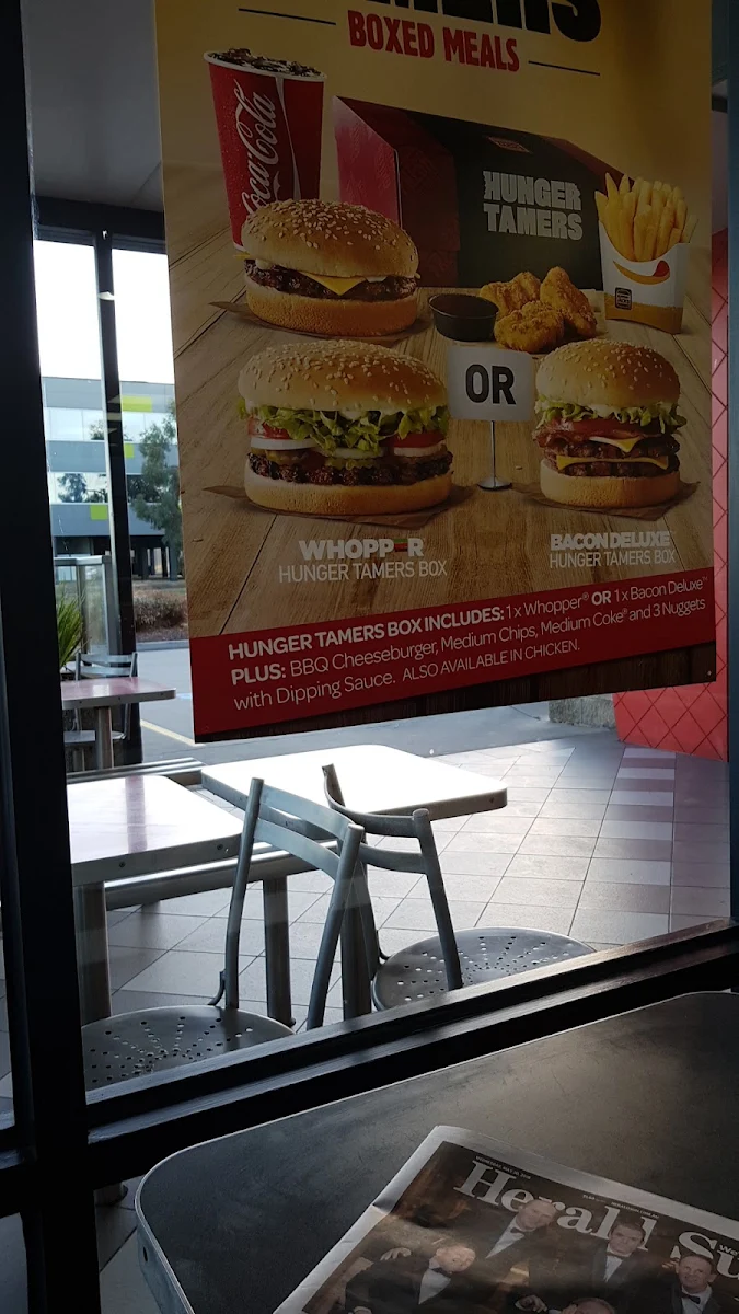 Menu, Hungry Jack's Burgers Heatherton