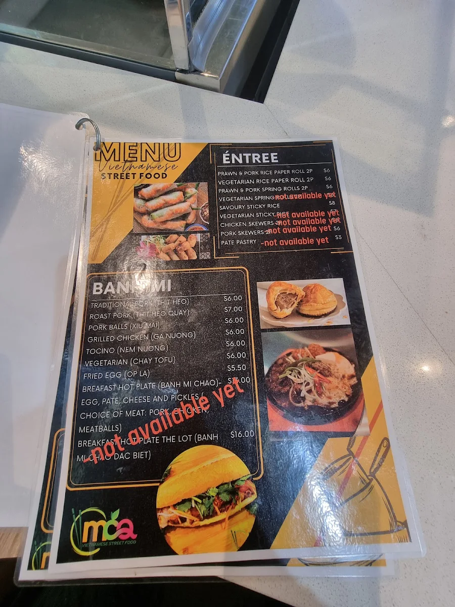 Menu, MCQ Vietnamese Street Food