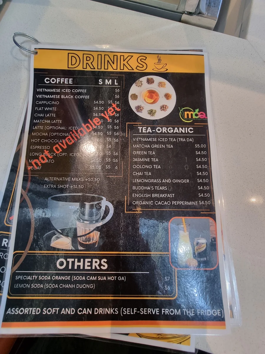 Menu, MCQ Vietnamese Street Food