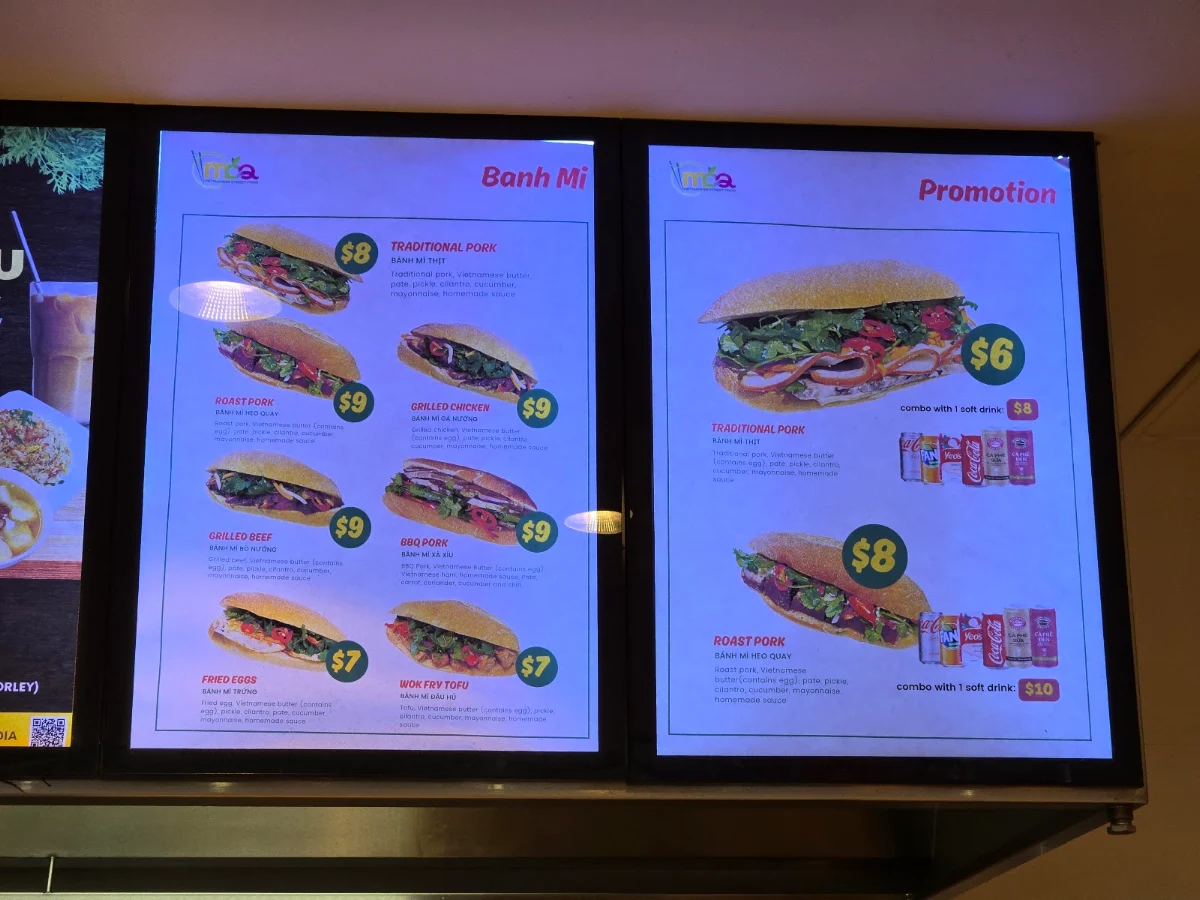 Menu, MCQ Vietnamese Street Food