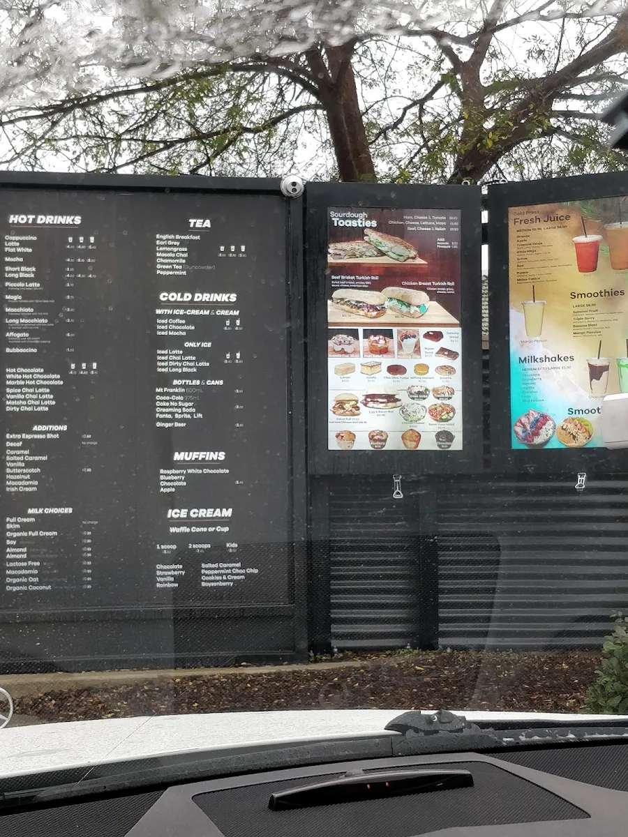 Menu, Coffee Co. Bendigo