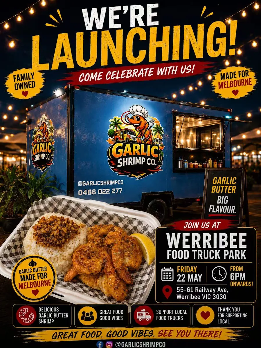 Menu, Garlic Shrimp Co.