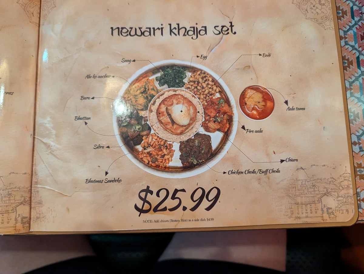 Menu, Maicha - Nepalese Restaurant