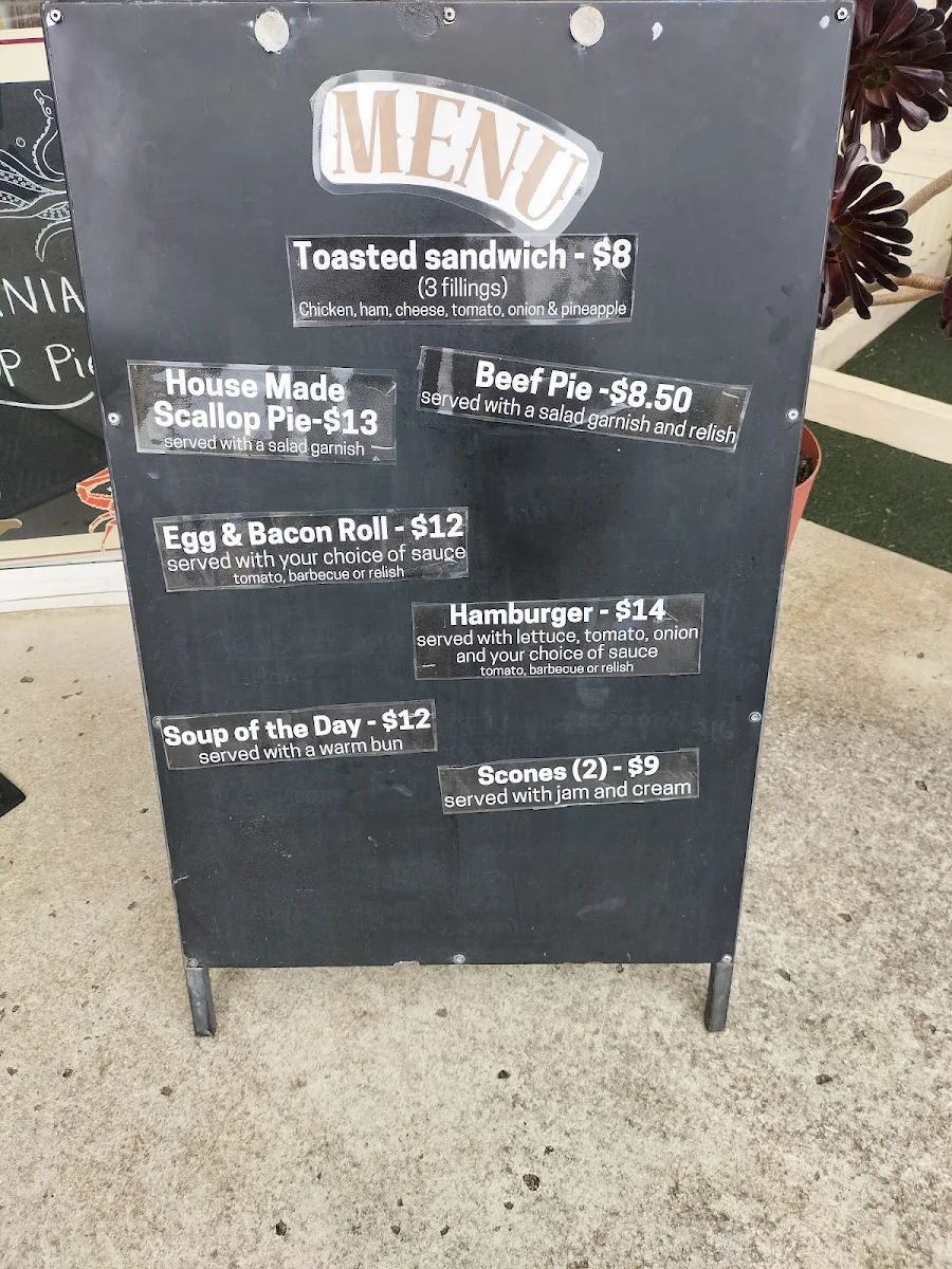 Menu, Nut Rock Cafe Stanley