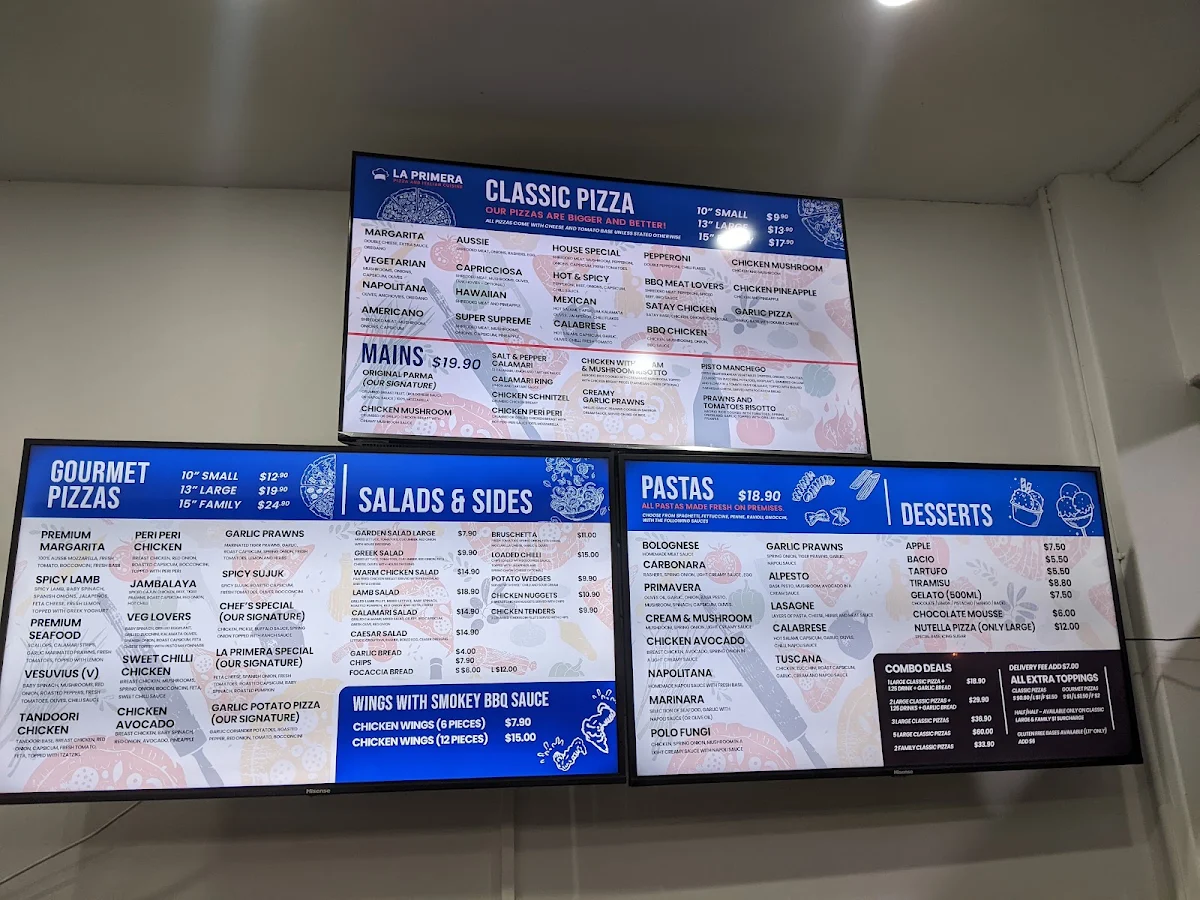 Menu, LA PRIMERA PIZZA