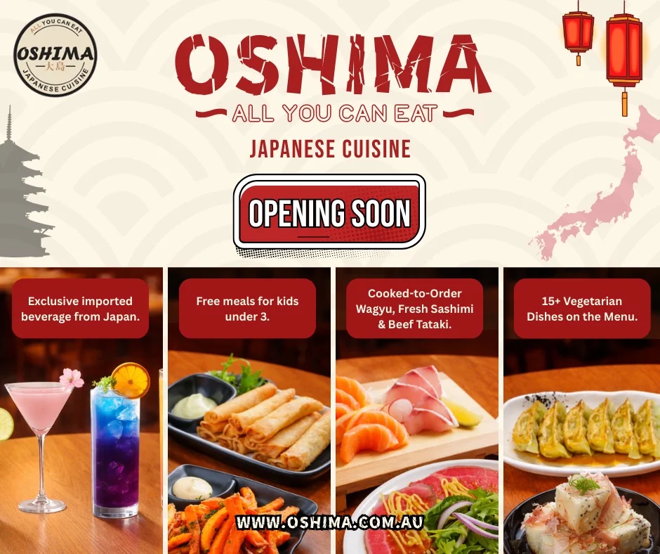 Menu, Oshima Mooroolbark All You Can Eat