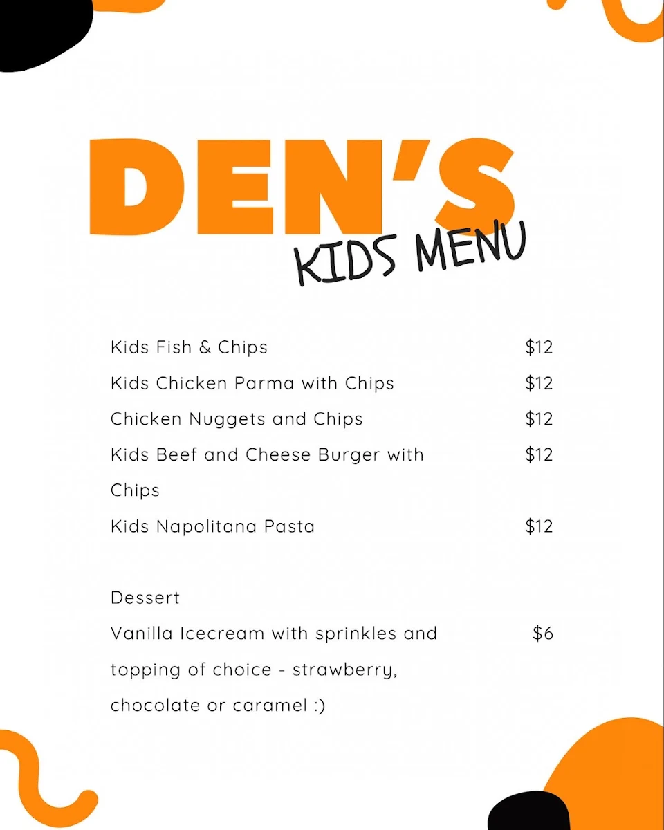 Menu, Hunger Den