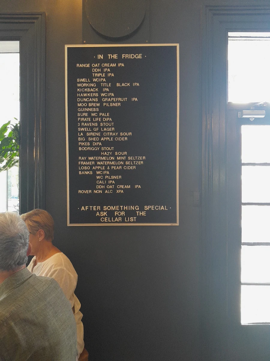 Menu, The Franklin Hotel